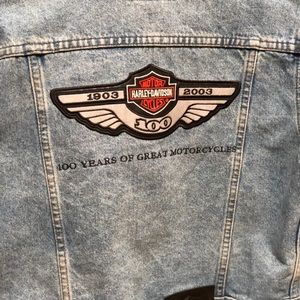 Harley-Davidson 100 anniversary women jean jacket
